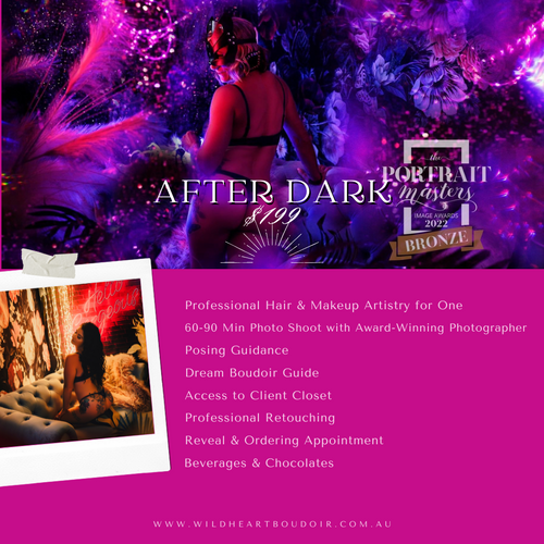 AFTER DARK BOUDOIR BOMBSHELL OR SOUL MATE COUPLES SHOOT!