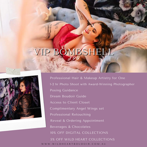 VIP BOMBSHELL BOUDOIR SHOOT!! (Strictly for former clients!)