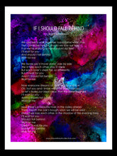 Load image into Gallery viewer, Custom Design: If I Should Fall Behind - Bruce Springsteen (Song Lyrics)