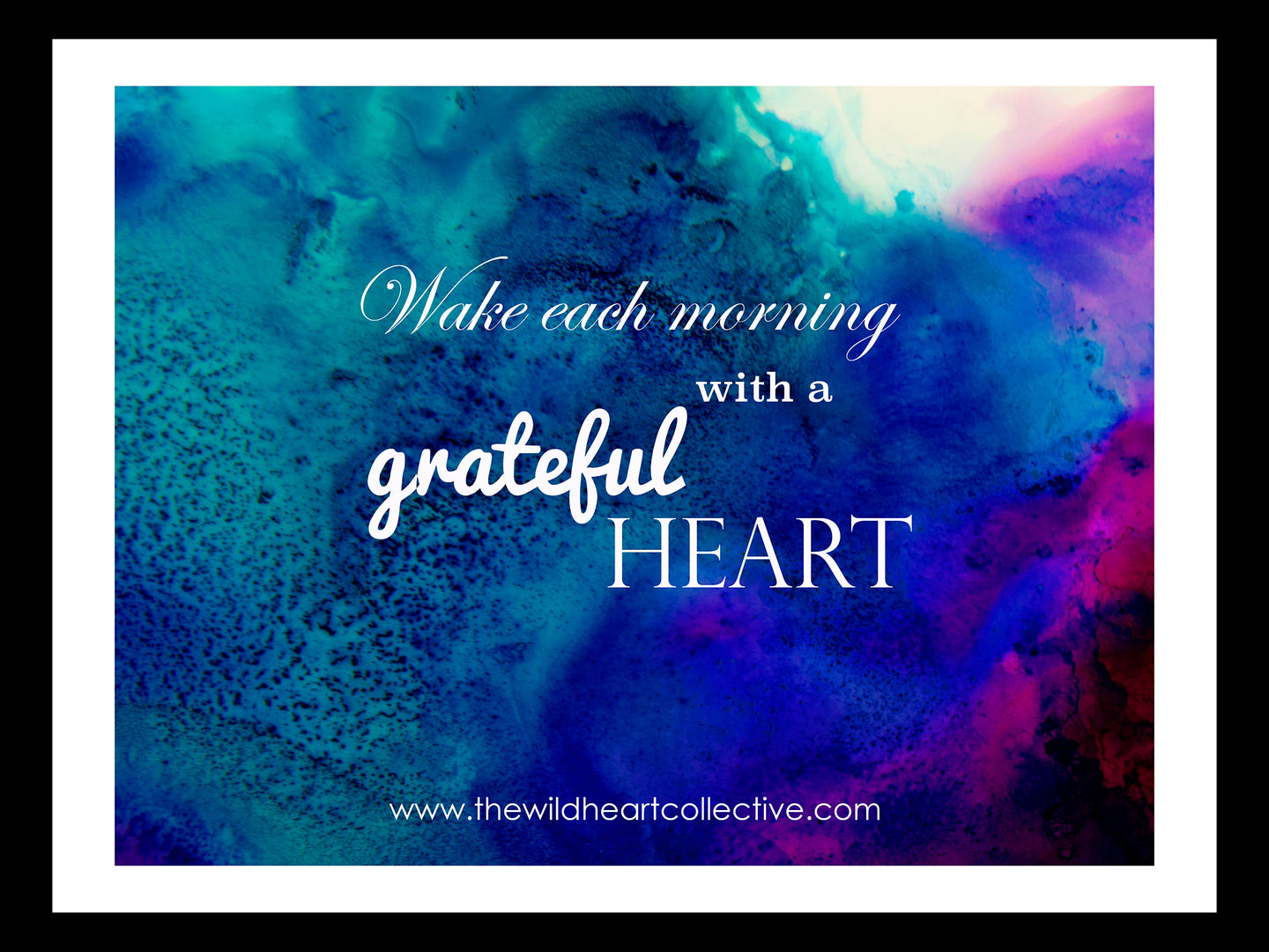 Custom Design: Wake Each Morning With A Grateful Heart (Inspirational Quote)